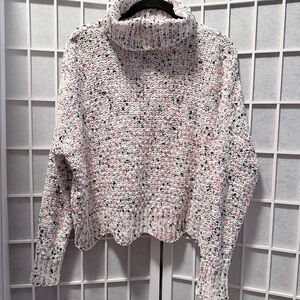 moon & madison Speckled Turtleneck Sweater